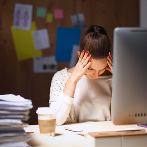 Stressed tax payer needing more time to file their personal taxes