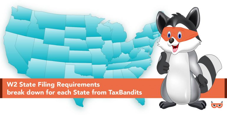 W2 State Filing Requirements of each state from TaxBandits