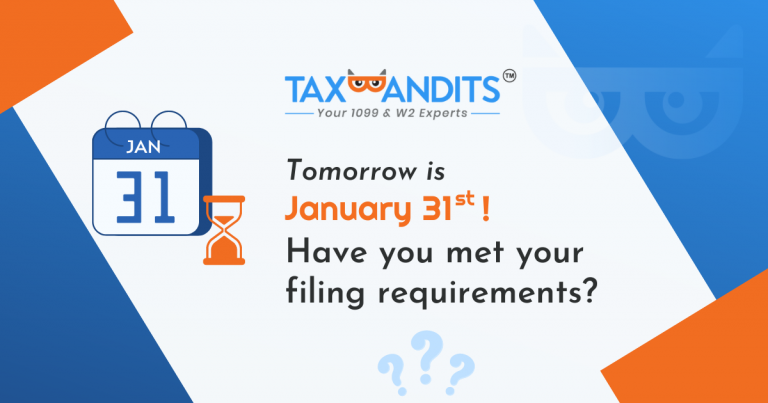 Tomorrow is the filing deadline for 1099, W-2, and 94x forms!